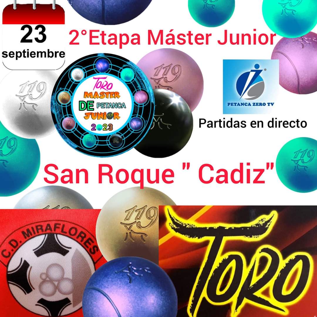 CARTEL MÁSTER JUNIOR PETANCA