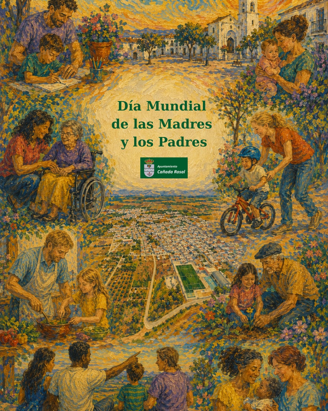 CARTEL DÍA DE LOS PADRES Y MADRES