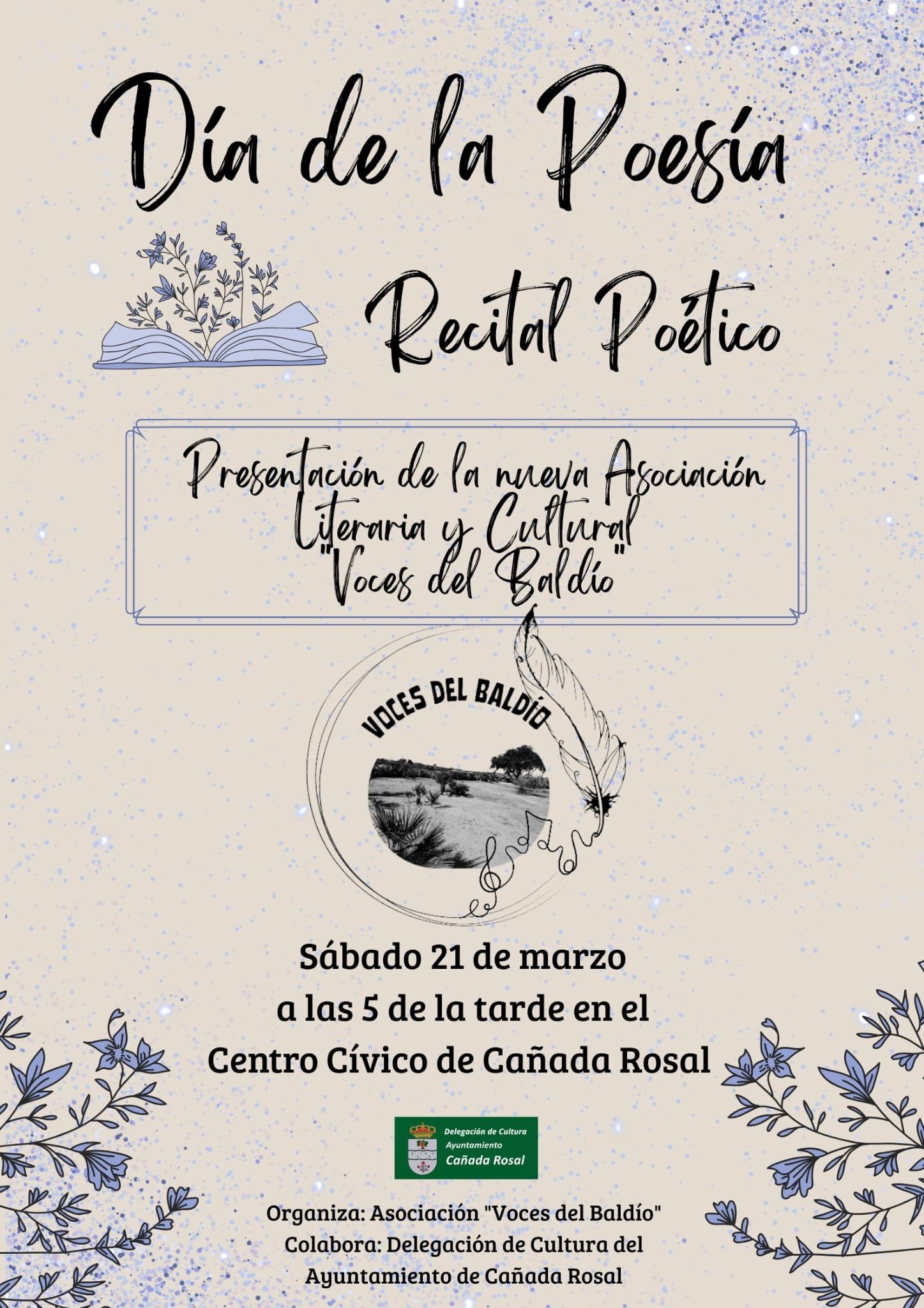 Cartel día de la poesía