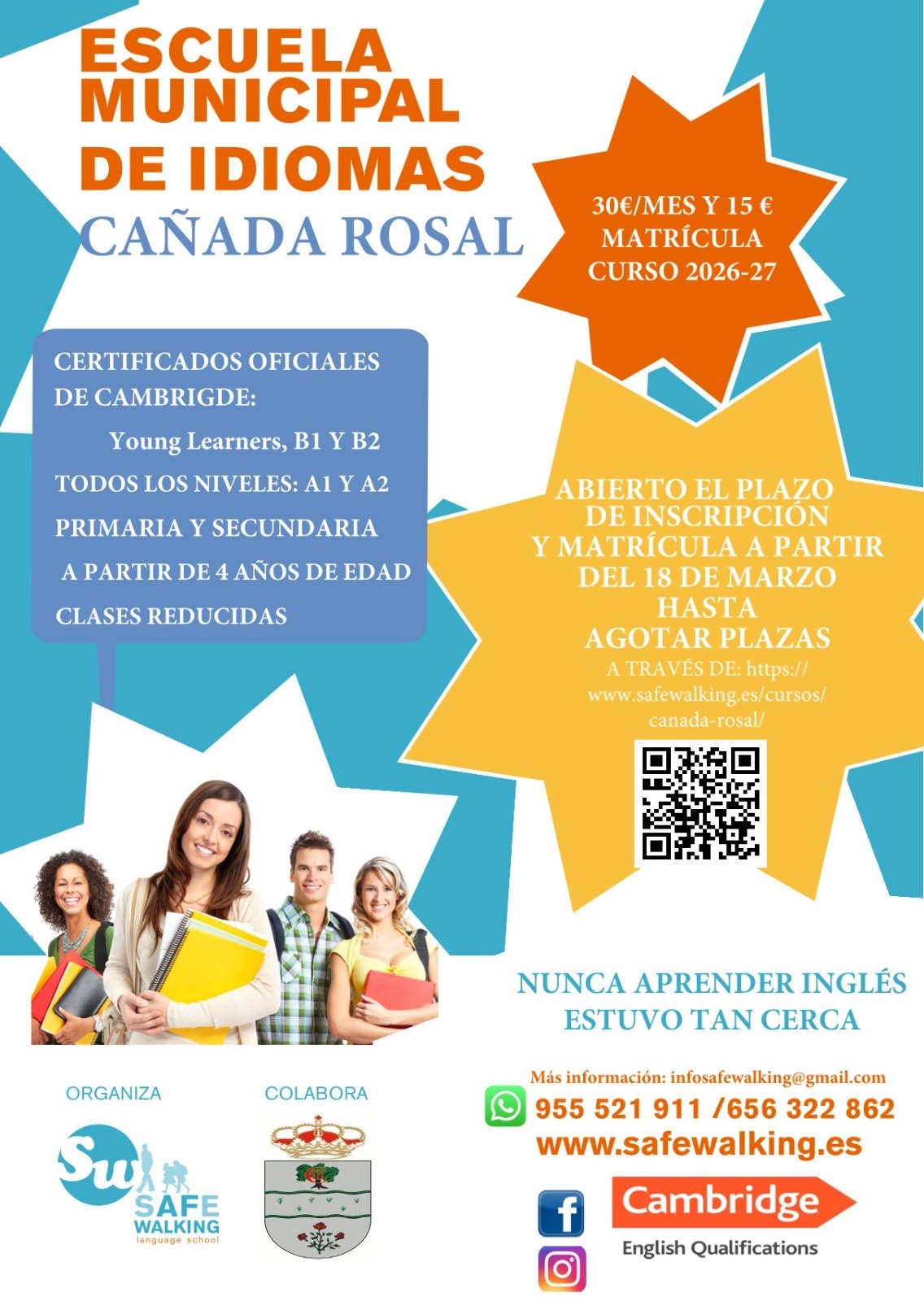 cartel academia ingles