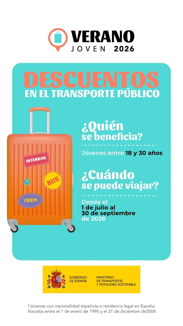 cartel descuentos transporte