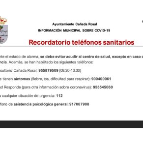 Informe Ayto.Cañada coronavirus 13-5-206