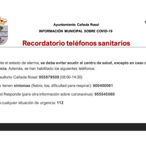 Informe Ayto.Cañada coronavirus 5-4-205