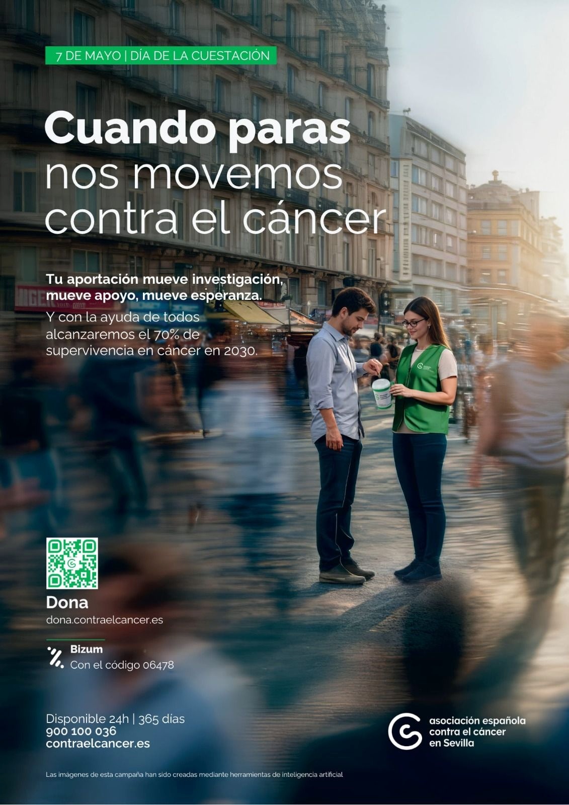 cartel cuestación anual aecc